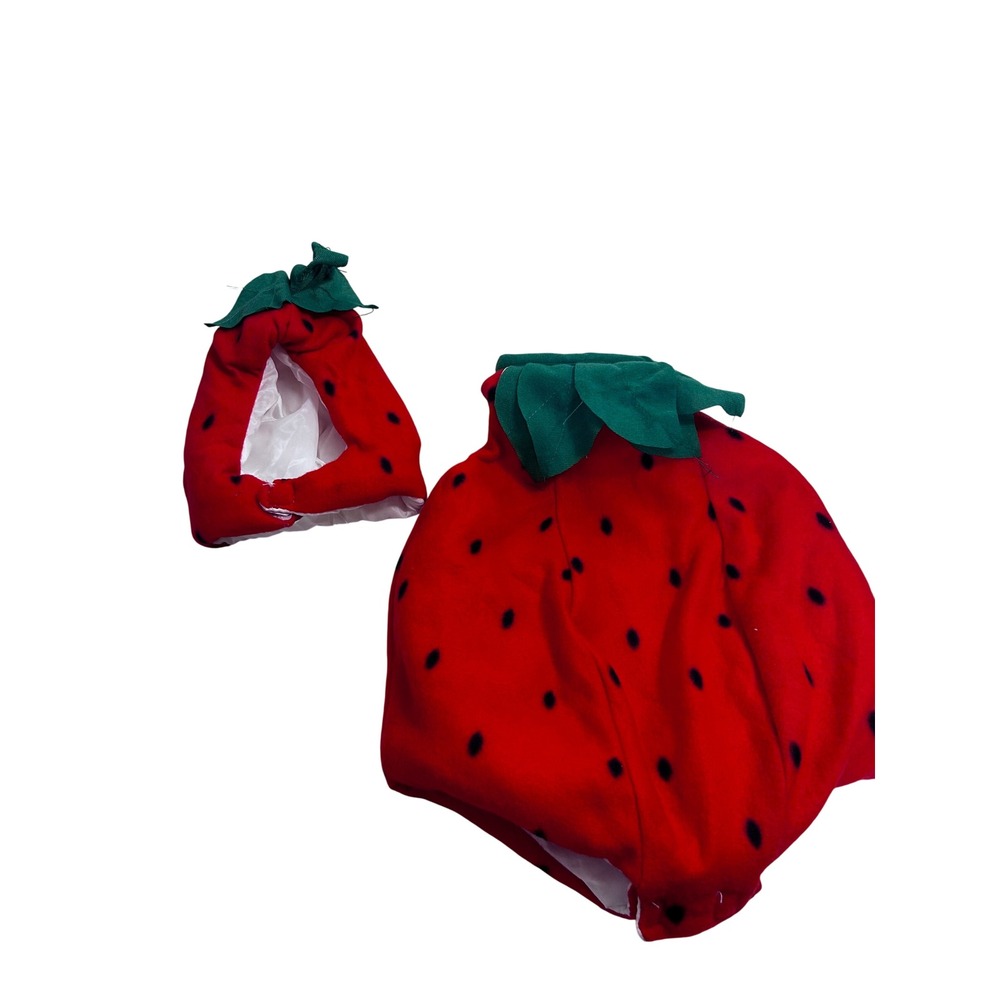 Rubies II Strawberry Costume Infant Red Berry Cute Plush 2pc Set Kids